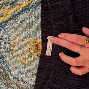 Oak + Fort Black Ruched Pants